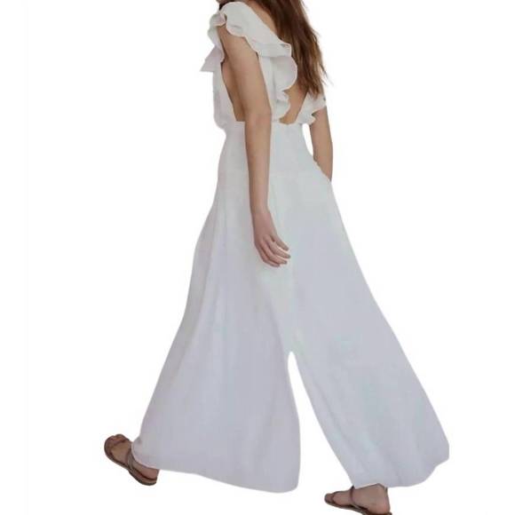 NEW FREE PEOPLE jacy jumpsuit in white - Picture 2 of 3